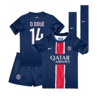 Paris Saint-Germain Desire Doue #14 Hemmadräkt Barn 2024-25 Kortärmad (+ Korta byxor)